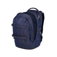 Satch Pack Denim Blue Schulrucksack Set