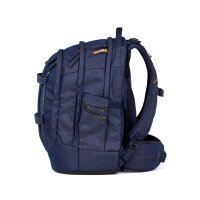 Satch Pack Denim Blue Schulrucksack Set