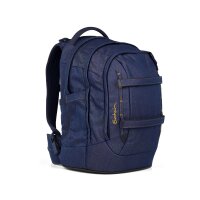 Satch Pack Denim Blue Schulrucksack Set