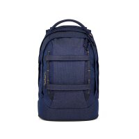 Satch Pack Denim Blue Schulrucksack Set