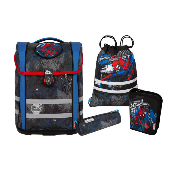 McNeill Perfecto Spiderman  5-teilig Schulranzenset