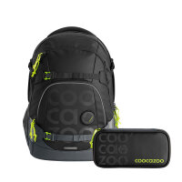 Coocazoo Mate Tarp Black Thunder Schulrucksack Set 2teilig