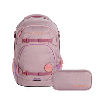 Coocazoo Mate Tarp Mixed Fade Rose Schulrucksack Set 2teilig