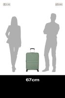 American Tourister Flytwist L Botanic Green Koffer