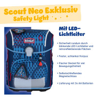 Scout Neo Safety Light Space Explorer Schulranzen Set S754600172300