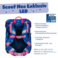 Scout Neo LED Sparkling Dream Schulranzen Set S754500166000