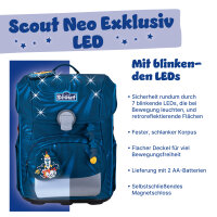 Scout Neo LED Rocket Rider Schulranzen Set S754500162400