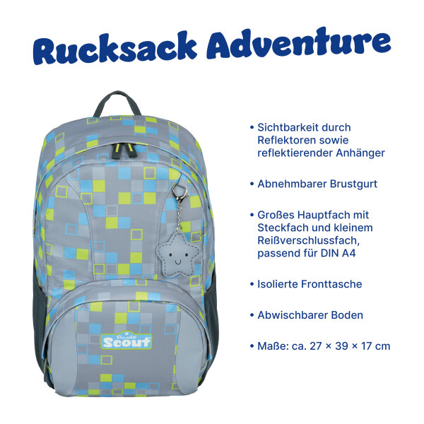 Scout Kinderrucksack Squares S257900192100