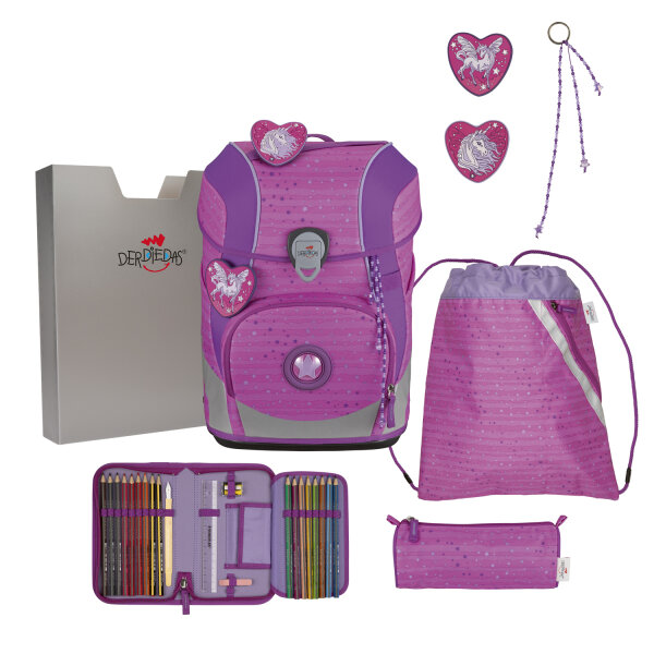 DerDieDas ErgoFlex Tiny Basic Purple Unicorn Schulranzen D851100120000