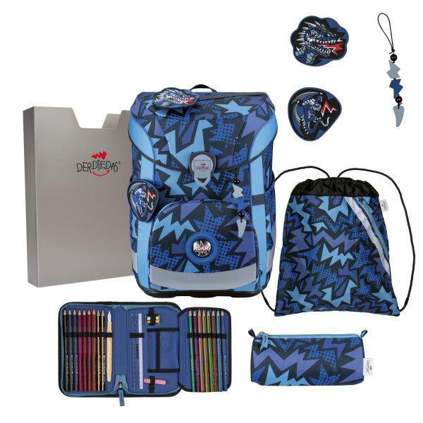 DerDieDas ErgoFlex Easy Basic Dark Dragon Schulranzen D849100119600