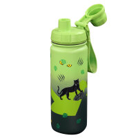 Step by Step Isolierte Edelstahl-Trinkflasche Black Cat...