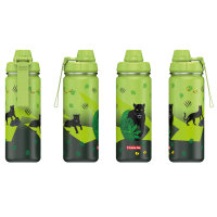 Step by Step Isolierte Edelstahl-Trinkflasche Black Cat 138998