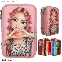Depesche TOPModel 3 Fach Federtasche mit Schleifen LEOHEART