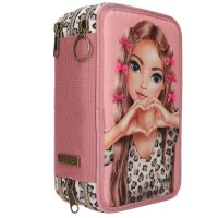 Depesche TOPModel 3 Fach Federtasche mit Schleifen LEOHEART