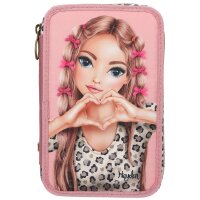 Depesche TOPModel 3 Fach Federtasche mit Schleifen LEOHEART