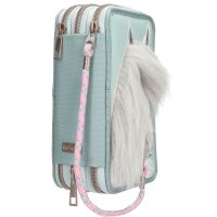 Depesche Miss Melody 3 Fach Federtasche mit Pferdekopf Applikation