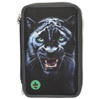 Depesche Adventure World 3 Fach Federtasche LED PANTHER
