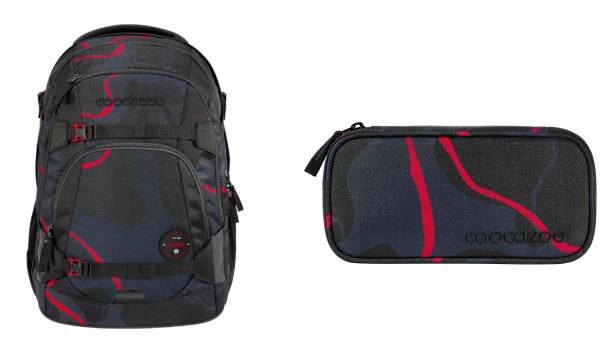 Coocazoo Schulrucksack 2tlg.-Set Lava Lines
