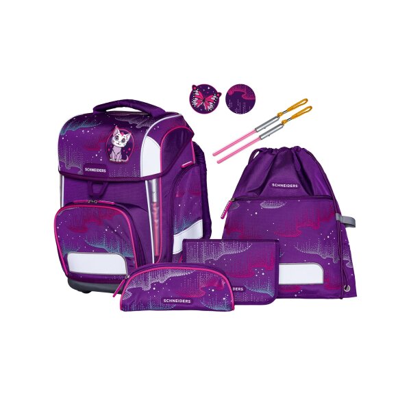 Schneiders Ergolite Set 9-tlg. Wavy Dots Schulranzen