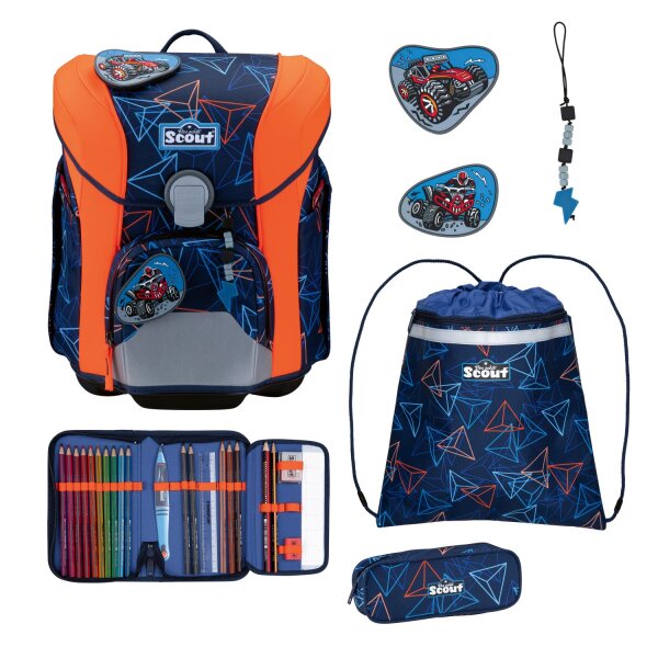 Scout Micro DIN Offroad Schulranzen Set 4-teilig