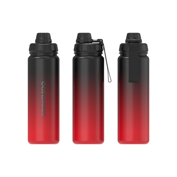 Coocazoo Isolierte Edelstahl-Trinkflasche, Gradient Red