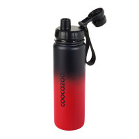 Coocazoo Isolierte Edelstahl-Trinkflasche, Gradient Red