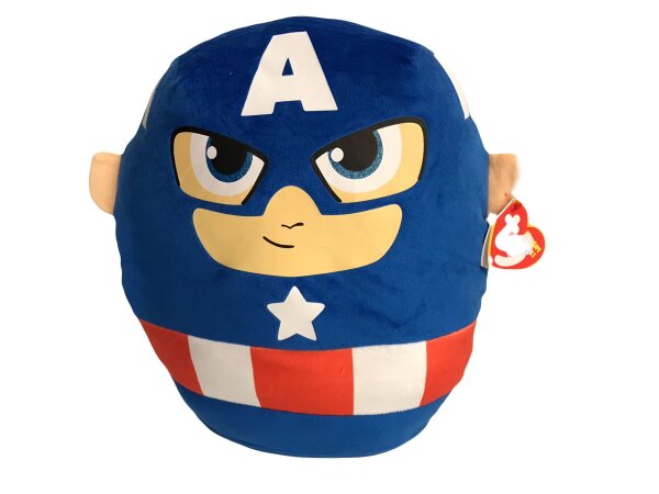 TY Squishy Beanies Collection Captain America Marvel M Kuschelkissen