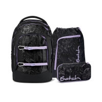 Satch Pack Betty Grey 3tlg Schulrucksack-Set