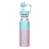 Satch Light Blue Gaffiti Edelstahl Trinkflasche