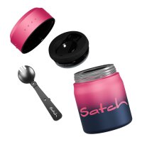 Satch Pink Graffiti Thermo Lunchboxmit Löffel