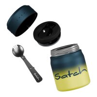 Satch Blue Graffiti Thermo Lunchbox mit Löffel