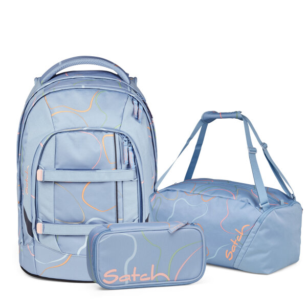 Satch Pack Vivid Blue 3tlg.Schulranzen-Set