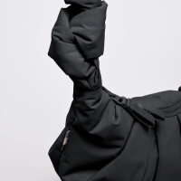 Got Bag PLEAT MOON BAG SMALL black monochrome Umhängetasche