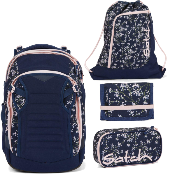 Satch Match Bloomy Breeze Schulrucksack Set 4tlg