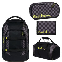 Satch Pack Dark Skate Schulrucksack Set 4tlg