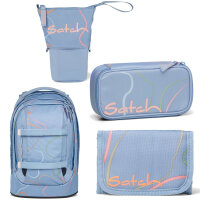 Satch Pack Schulrucksack Set Vivid Blue 4tlg