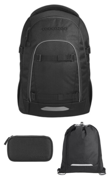 Coocazoo MATE, Black Coal Set 3tlg