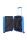 Travelite PACIFIC Trolley 4w S, Blue