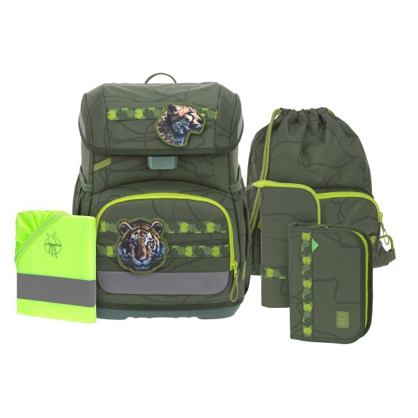 Lässig School Set Light Unique Jungle green