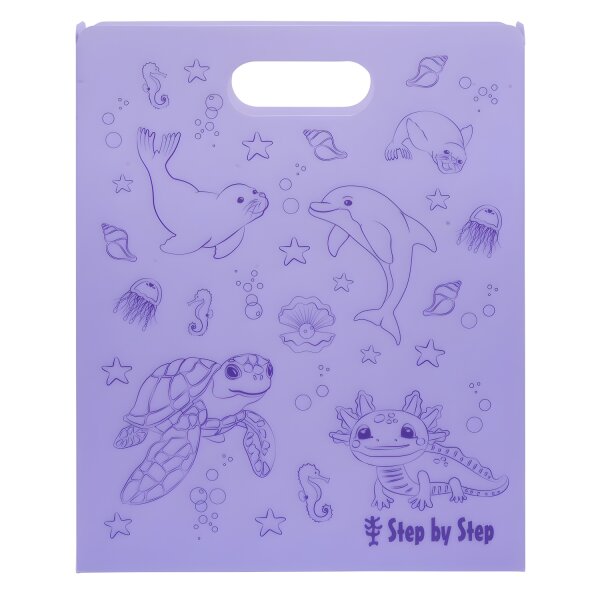 Step by Step Heftbox mit Tragegriff, Lila