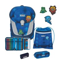 Scout Sunny II Exklusiv Safety Light Funny Freaks  Schulranzenset