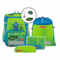 Step by Step SPACE NEON Race Car Chuck,Schulranzen-Set 5-teilig