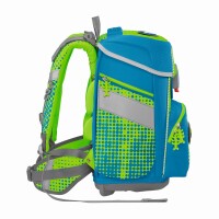 Step by Step SPACE NEON Race Car Chuck,Schulranzen-Set 5-teilig