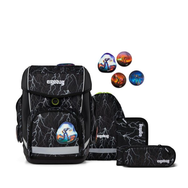 Ergobag Cubo Super ReflektBär 5tlg. Schulranzen Set