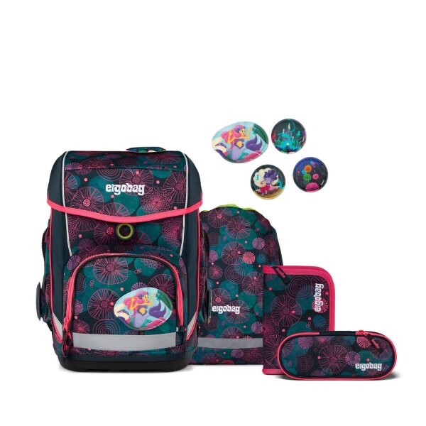 Ergobag Cubo Set KorallBär 5tlg. Schulranzen Set