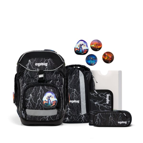 Ergobag Pack Super ReflektBär 6tlg. Schulrucksack Set