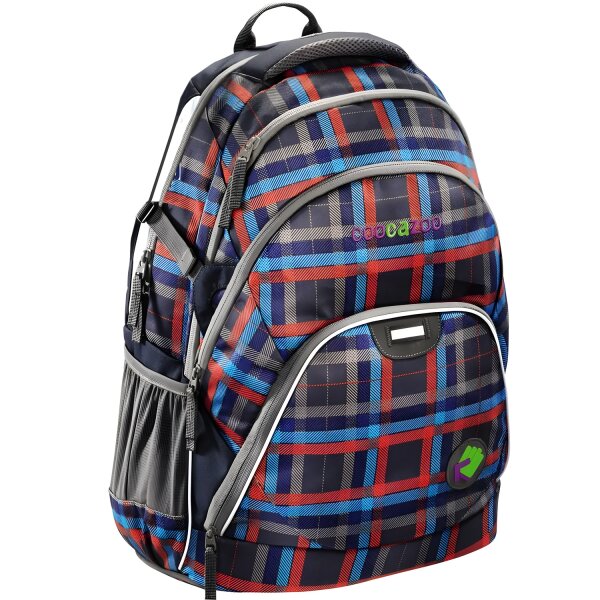 Coocazoo Everclever Check Peacoat Schulrucksack