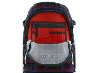 Coocazoo Everclever Check Peacoat Schulrucksack