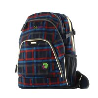 Coocazoo Everclever Check Peacoat Schulrucksack