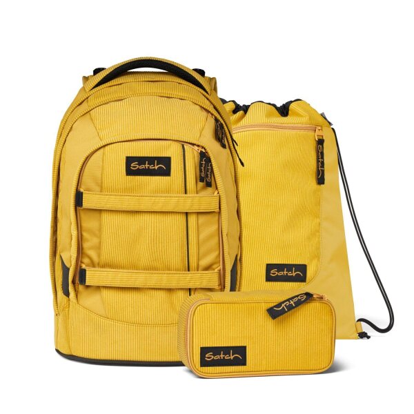 Satch Pack Retro Honey Schulrucksack Set